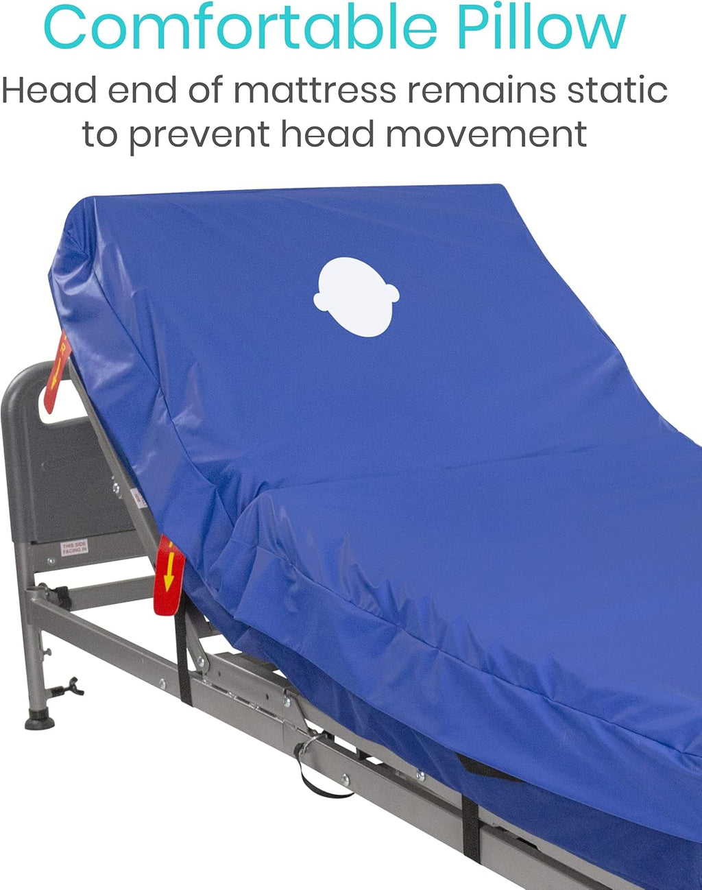 8" Alternating Pressure Mattress for Hospital Bed, Low Air Loss Topper S13870