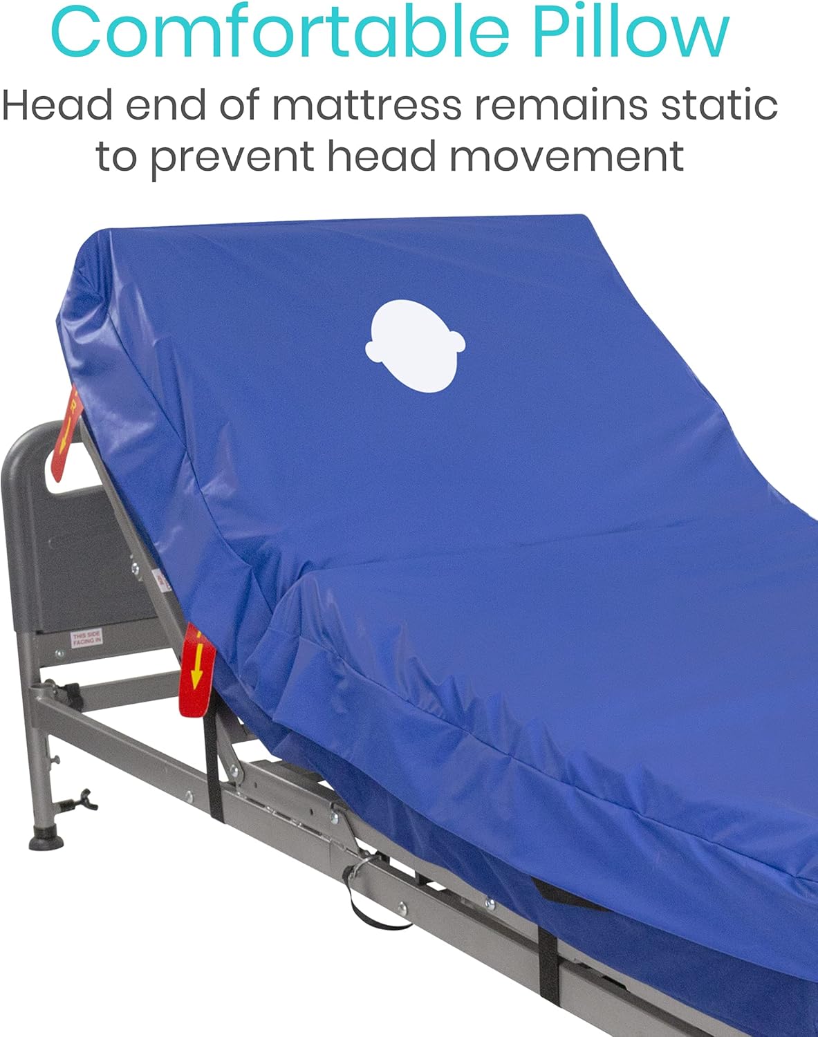 8" Alternating Pressure Mattress for Hospital Bed, Low Air Loss Topper S13870