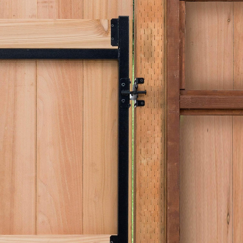 Adjustable Steel Frame Gate for Doorway and Driveway, 60-96 Inches Wide, 6 Inches High, 3 Pack H34525