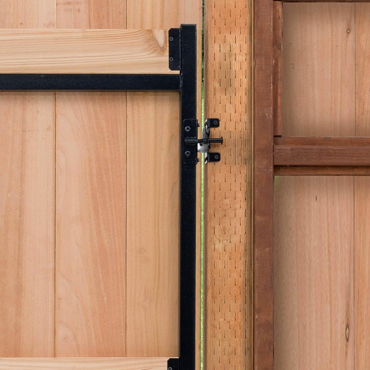 Adjustable Steel Frame Gate for Doorway and Driveway, 60-96 Inches Wide, 6 Inches High, 3 Pack H34525