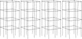 S AFSTAR 4 Pack Folding Tomato Cages, 39 Inches Tall Square Plant Support Cage for Garden Climbing Plants Flowers Fruits, Heavy Duty Tomato Vegetable Trellis