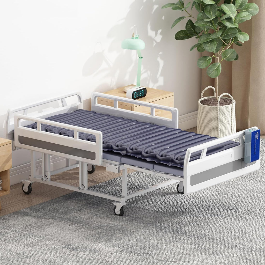 Alternating Air Pressure Mattress Pad with Pump, Waterproof Bed Sore Relief Cushion S2752
