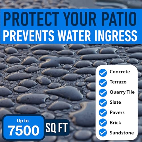 5 Gallon Concrete Sealer Clear Wet Look for Indoor Outdoor Surfaces V8287