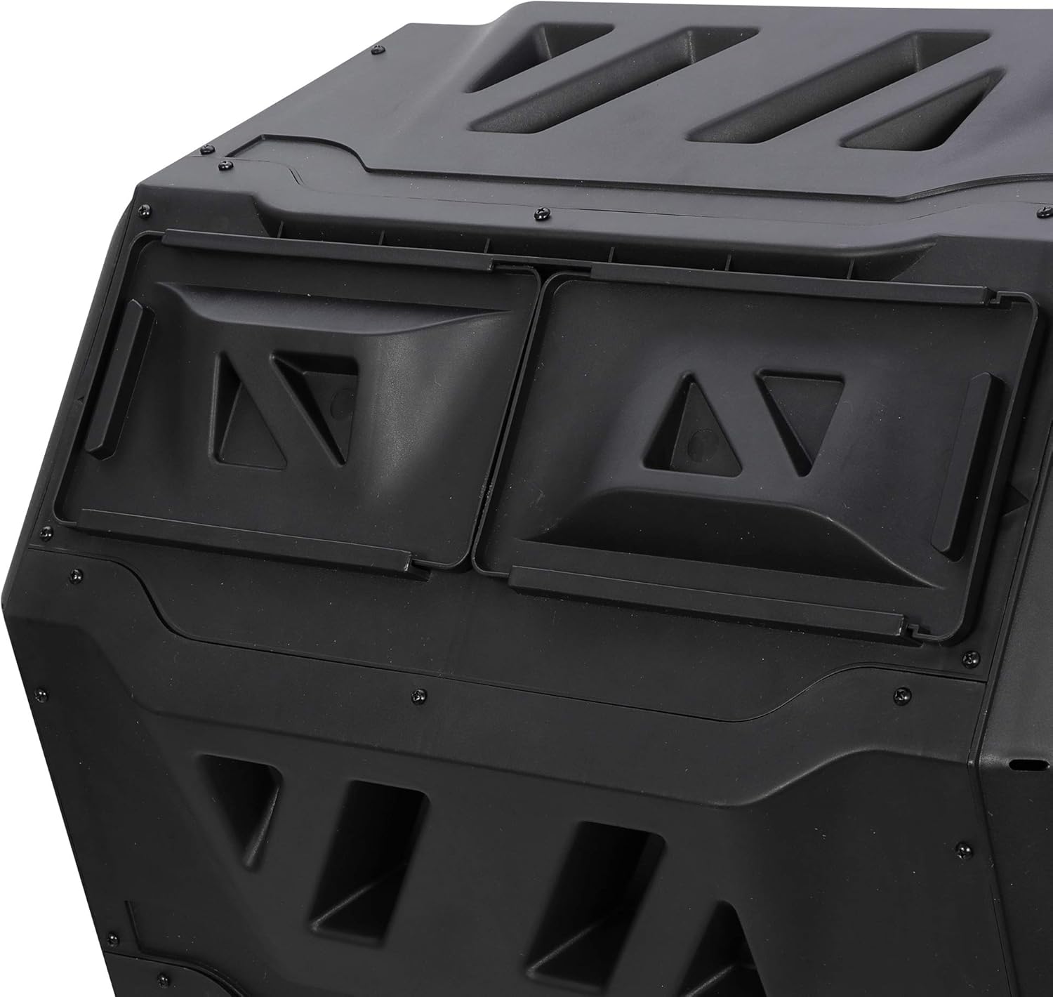 Composting Tumbler Dual Chamber Outdoor Rotating Compost Bin, 43 Gallon K6979