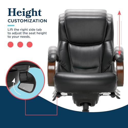 Executive Office Chair with Lumbar Support and Memory Foam Cushion T501837