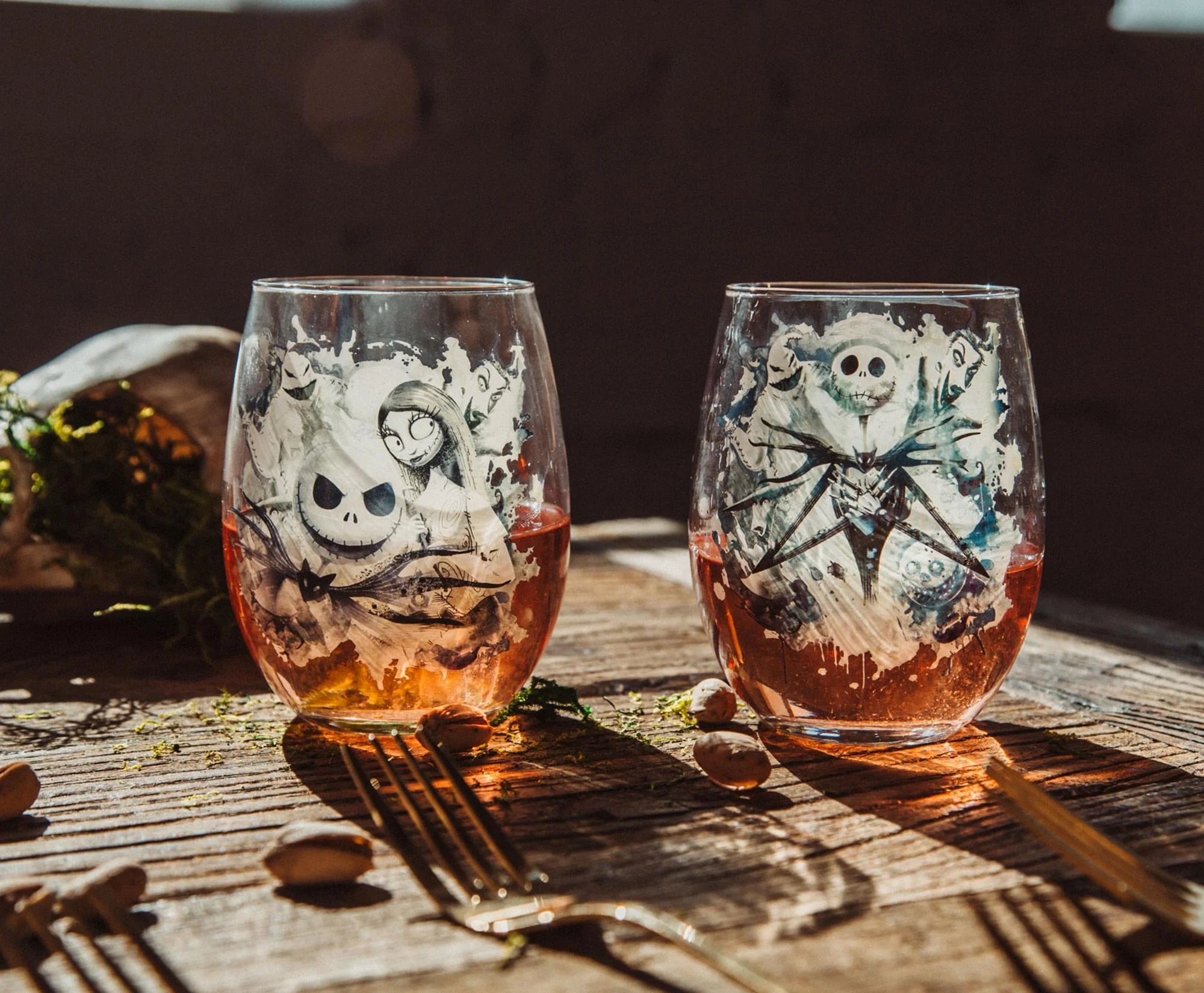 Stemless Wine Glasses Set of 2 U14207