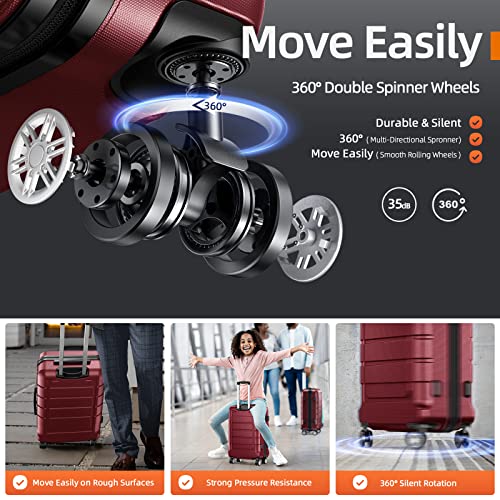 Expandable Luggage Set with TSA Lock A418040