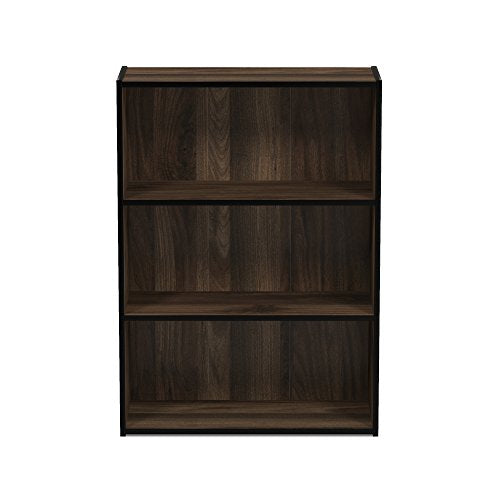 3-Tier Open Shelf Bookcase, Americano E787305