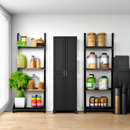Utility Storage Cabinet 24 inch Black Q7002