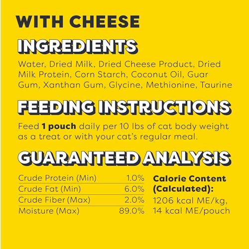 Creamy Puree Lickable Cat Treats, 0.42 oz Tubes, 48 Count Y26330