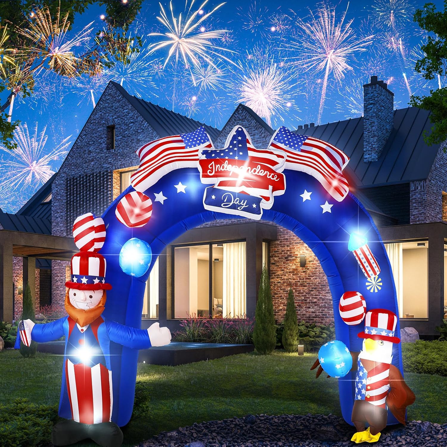 4th of July Inflatable Arch Outdoor Patriotic Party Decoration W239