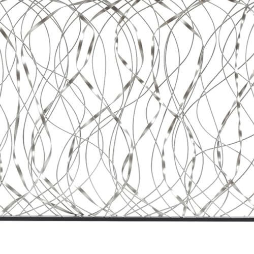 Metal Wall Art, 46" Black Wall Decor, Modern Hanging Wall Decoration L563