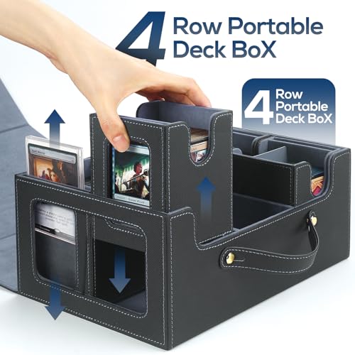 Card Storage Box with Dividers for TCG Sports Cards S2798