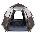 Hewolf Waterproof Instant Camping Tent - 2/3/4 Person Easy Quick Setup Dome Family Tents for Camping,Double Layer Flysheet Can be Used as Pop up Sun Shade