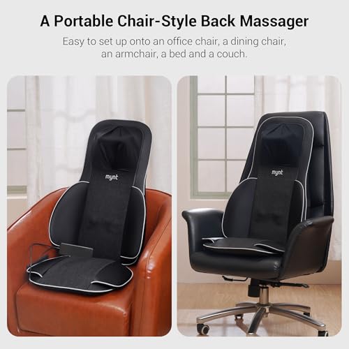 3D Shiatsu Neck and Back Massager with Heat for Chair U9478