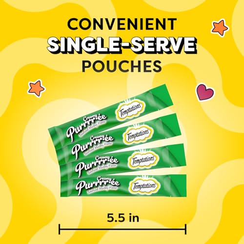 Creamy Puree Lickable Cat Treats, 0.42 oz Tubes, 48 Count Y26330