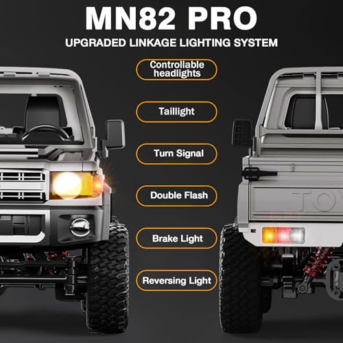 1/12 RC Rock Crawler 4x4 Pickup Truck, 2.4GHz Remote Control Off Road Car N638729