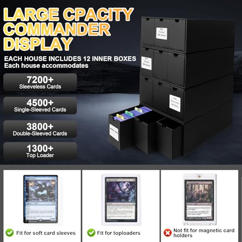Toploader Storage Box for 3" x 4" Cards, 12 Drawer Organizer with Dividers G212877