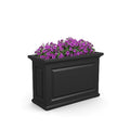 Mayne Inc. Nantucket Trough Planter - Black - 36in L x 16in W x24in H - with 17.3 Gallon Built-in Water Reservoir (4847-B)