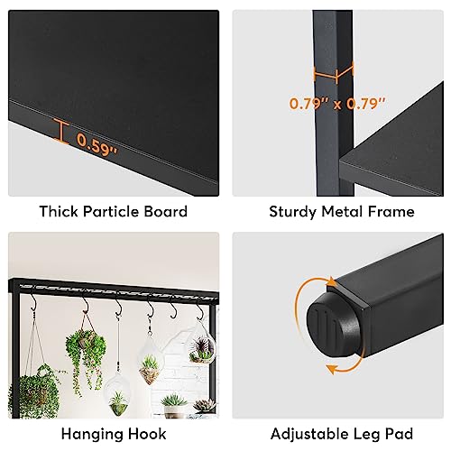 5-Tier Tall Indoor Plant Stand, 70.9" Metal Shelf for Garden, Balcony, Living Room Q44333