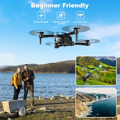 Foldable 1080P Camera Drone for Kids and Beginners T79651