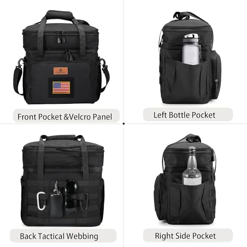 Tactical Expandable Insulated Lunch Bag, Waterproof Cooler for Work and Outdoor, 15L K52184