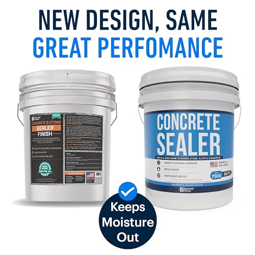 5 Gallon Concrete Sealer Clear Wet Look for Indoor Outdoor Surfaces V8287
