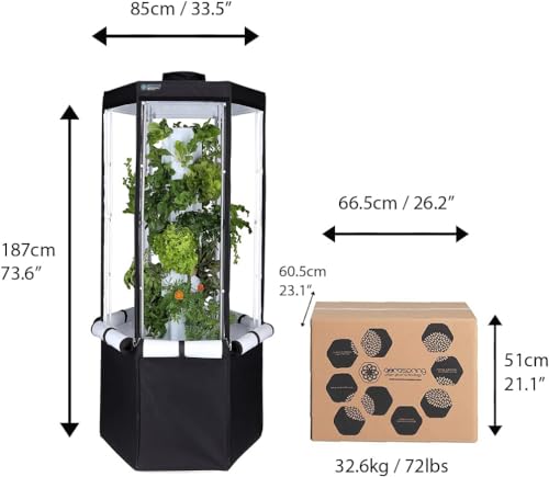 Indoor Hydroponic Growing System with LED Grow Lights and Grow Tent I692