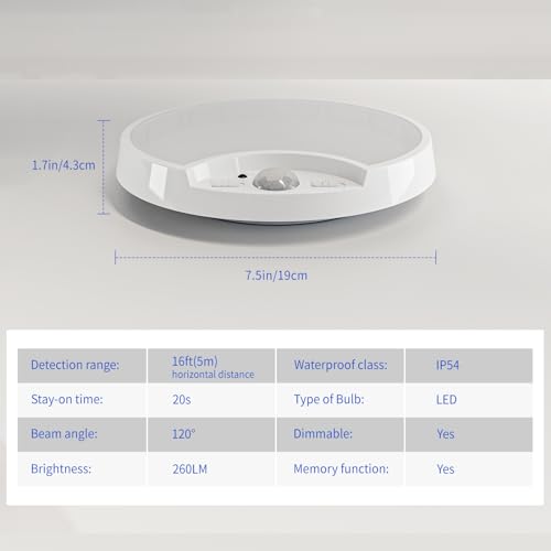 Wireless LED Ceiling Light with Remote and Motion Sensor T780