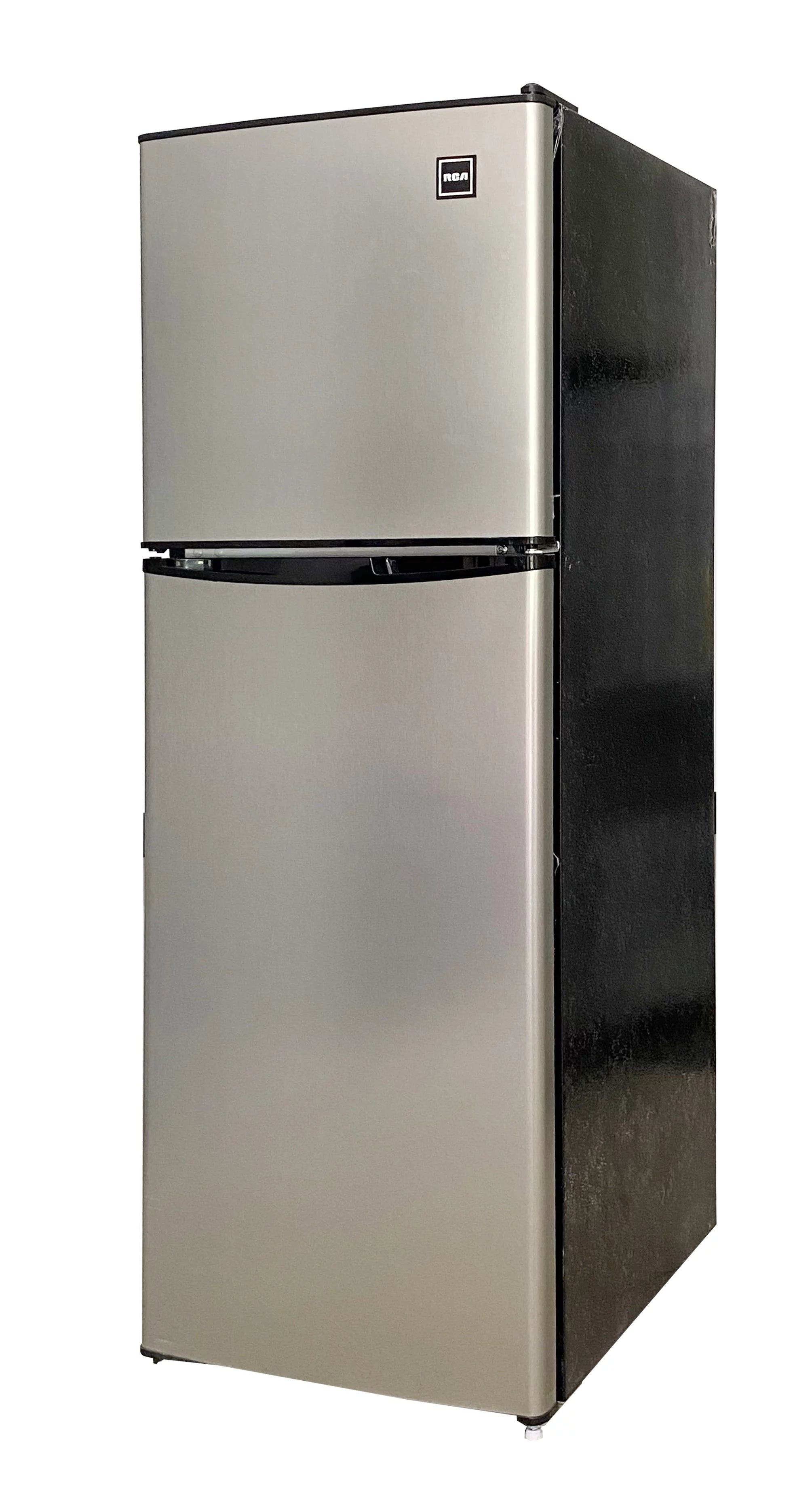 Mini Fridge with Freezer, Stainless Steel D41908