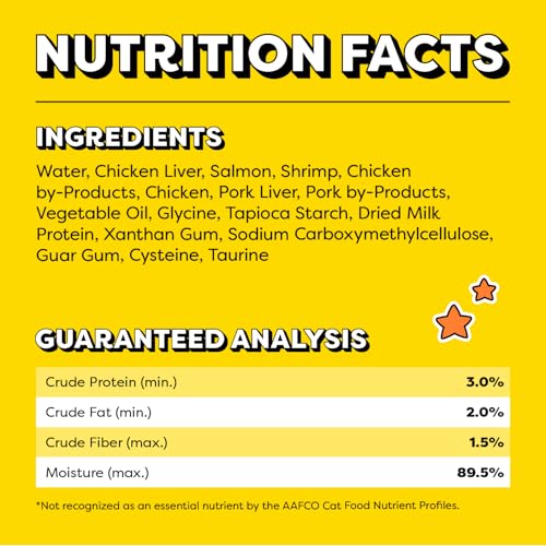 Creamy Puree Lickable Cat Treats, 0.42 oz Tubes, 48 Count Y26330