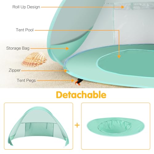 Baby Pool Tent UV Protection Pop Up Sun Shade G6080