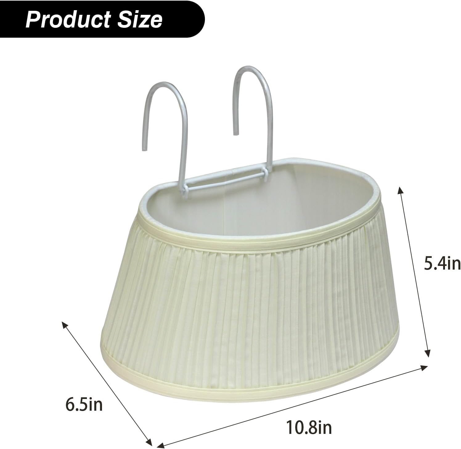 Bed Reading Light with Adjustable Hook, Eye Caring Fabric Shade A81233