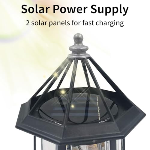 Solar Powered Rotating Lighthouse for Outdoor Garden Decor P9810