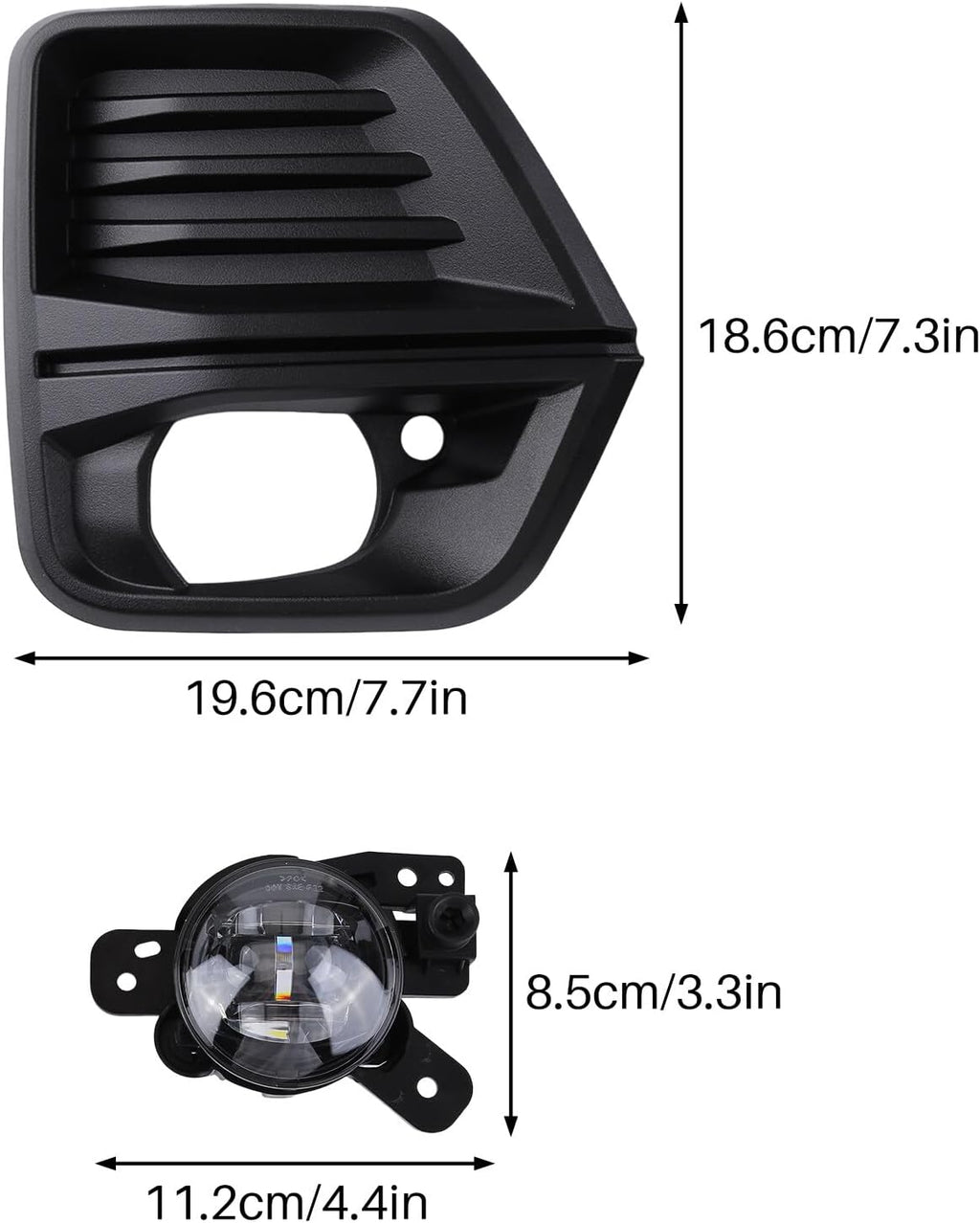 LED Fog Lights Kit for 2023 2024 Chevy Colorado Front Bumper with Wiring Harness N834035