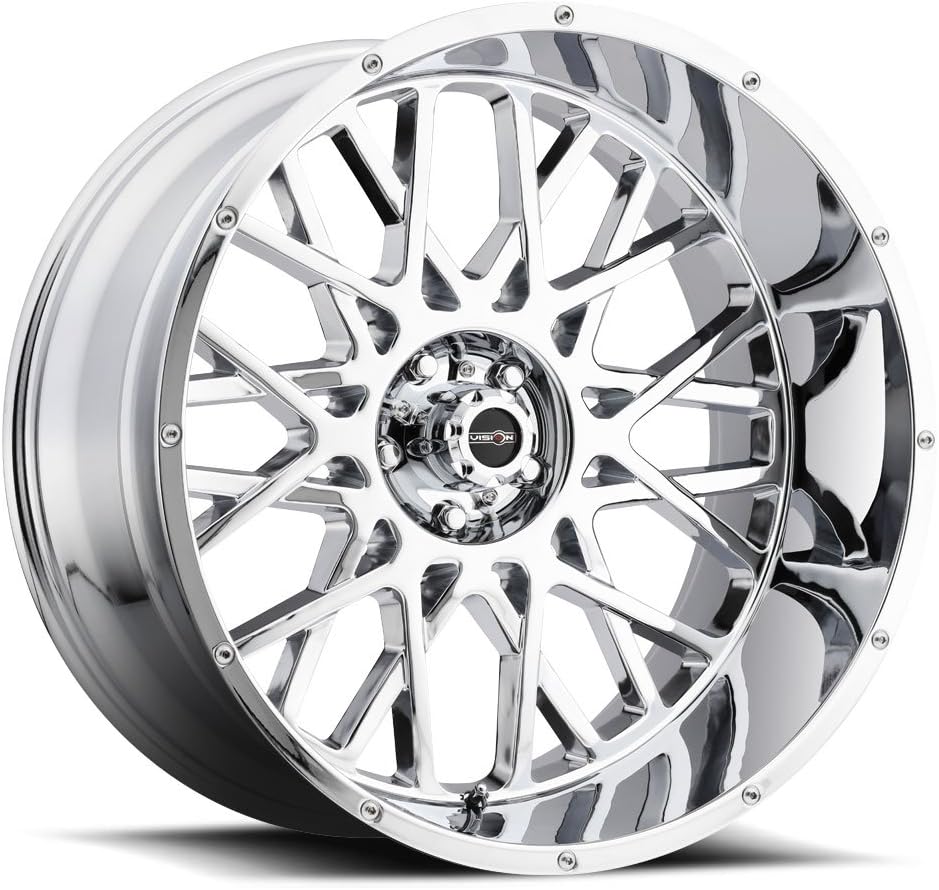 Vision 412 Rocker 20x9 Wheel Rim 5x150 Chrome 20" Inch 12mm