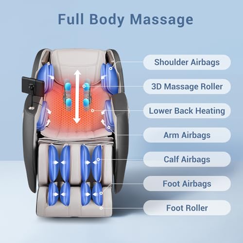 Full Body Massage Chair with Heat, Zero Gravity Recliner M980971