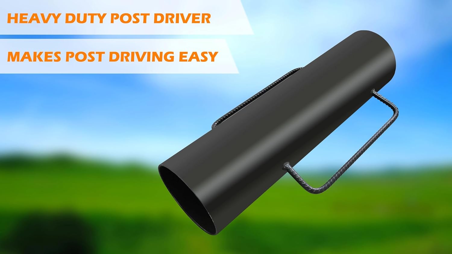 Heavy Duty Fence T Post Driver with Handles F9151