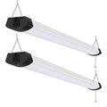 hykolity 4FT 120W LED Shop Light Linkable, 13000lm(400w Equivalent), 5000K Utility Shop Lights for Garages, Workshops, Basements, Hanging or FlushMount, with Power Cord and Pull Chain, ETL, 2 Pack