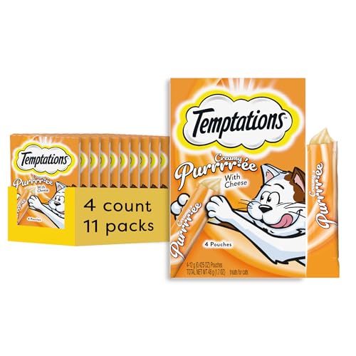Creamy Puree Lickable Cat Treats, 0.42 oz Tubes, 48 Count Y26330
