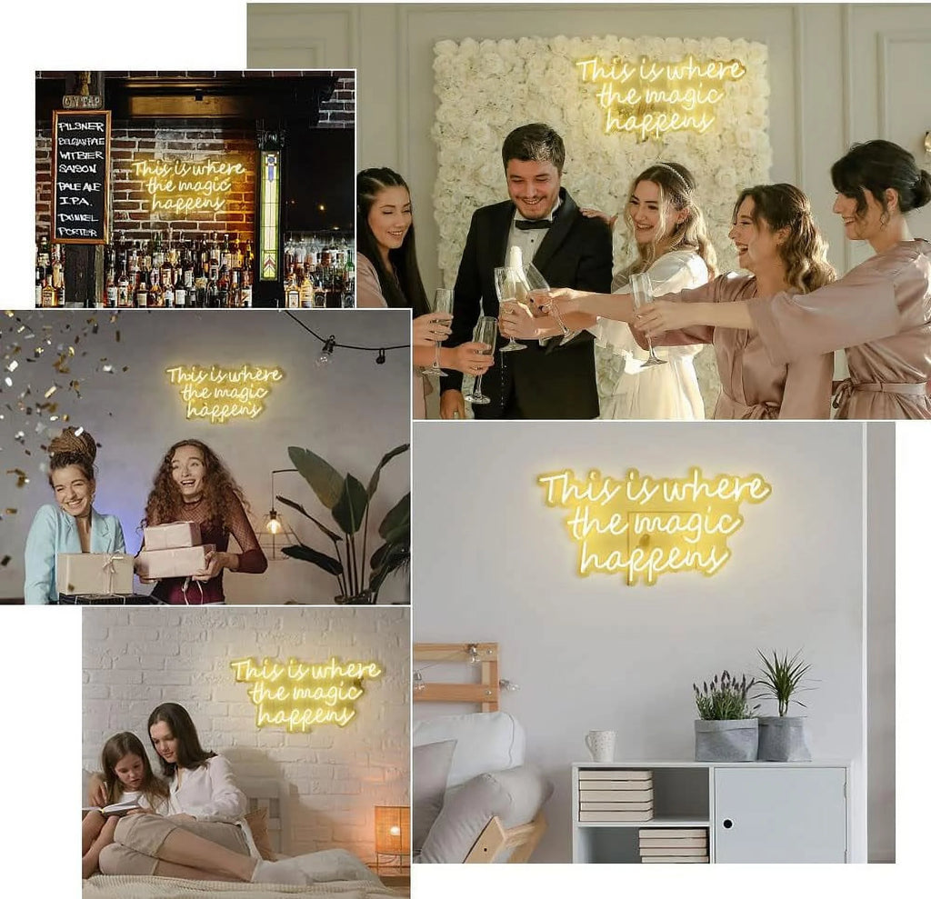 Neon Sign 24x12" LED for Wedding Backdrop Birthday Gift M339