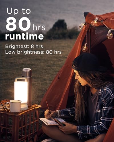 Solar Camping Lantern 6000mAh Rechargeable Dimmable Waterproof with USB Charging U64957