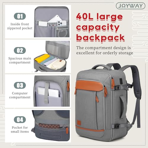 Expandable Carry-On Luggage Set, Lightweight Hard Shell 20 Inch with Spinner Wheels M12570