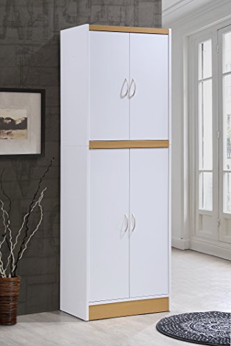 4 Door Kitchen Pantry with Four Shelves E56107