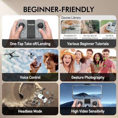 4K Camera Drone for Adults, Foldable FPV with Brushless Motor G69857