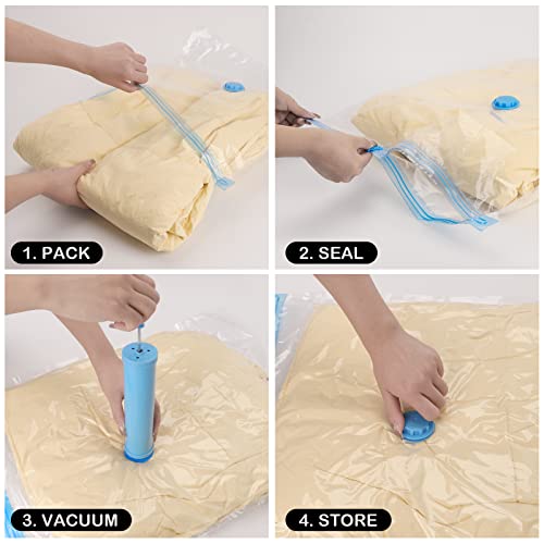 Vacuum Storage Bags with Hand Pump for Clothes and Blankets D773
