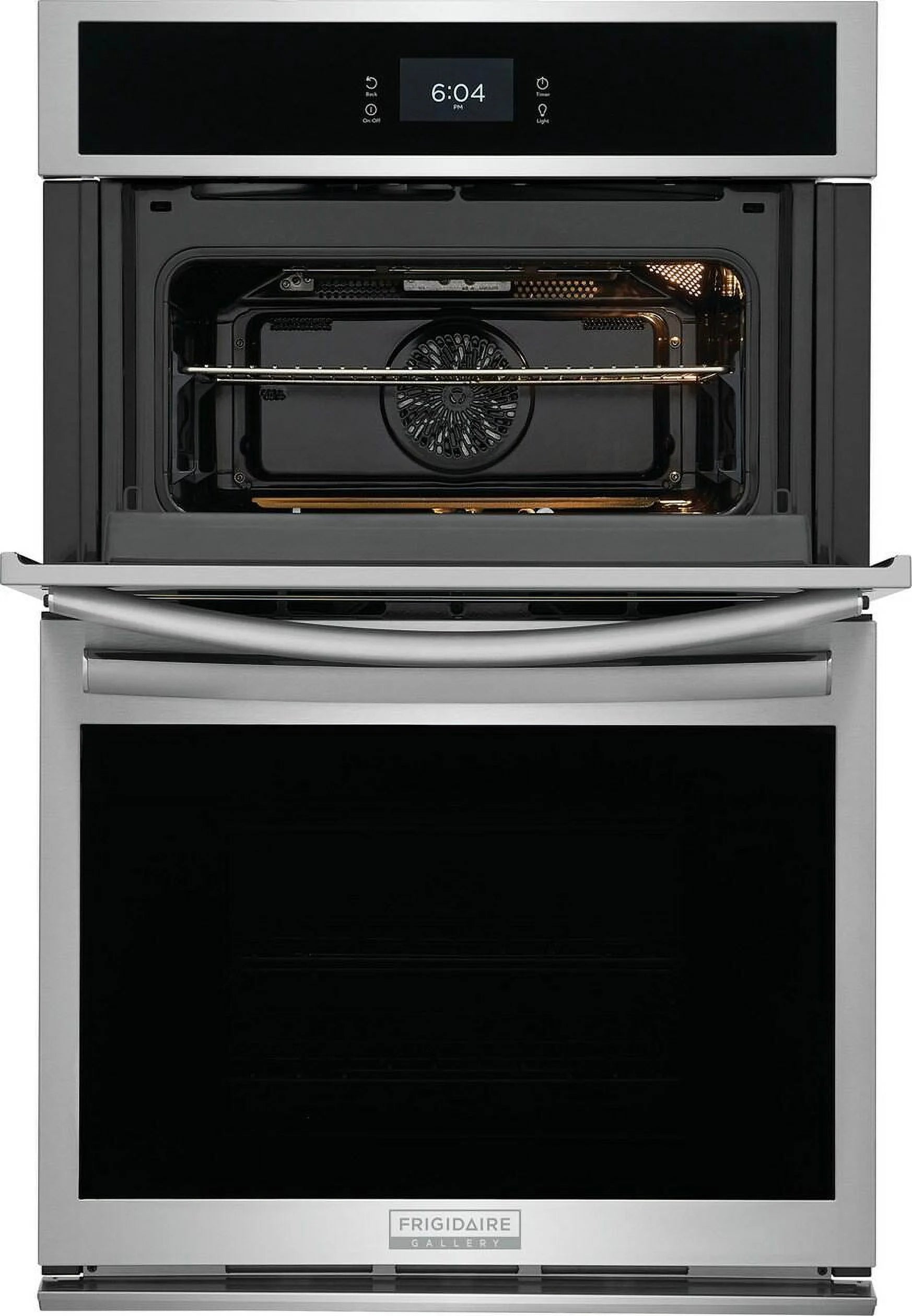 Electric Oven and Microwave Combo, Black Stainless Steel R858