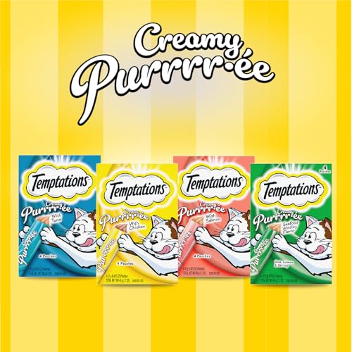 Creamy Puree Lickable Cat Treats, 0.42 oz Tubes, 48 Count Y26330