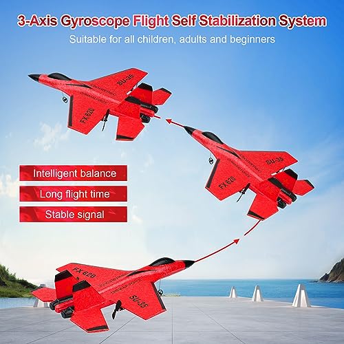 RC Airplane 2.4GHz Ready to Fly with Night Lights USB Charging R21201