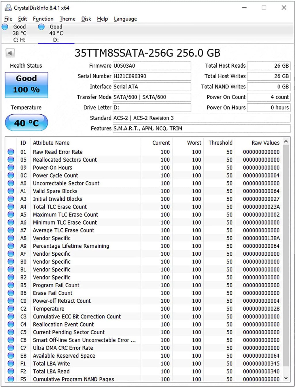 256GB SSD SATA III M.2 2280 Internal Solid State Drive P91389